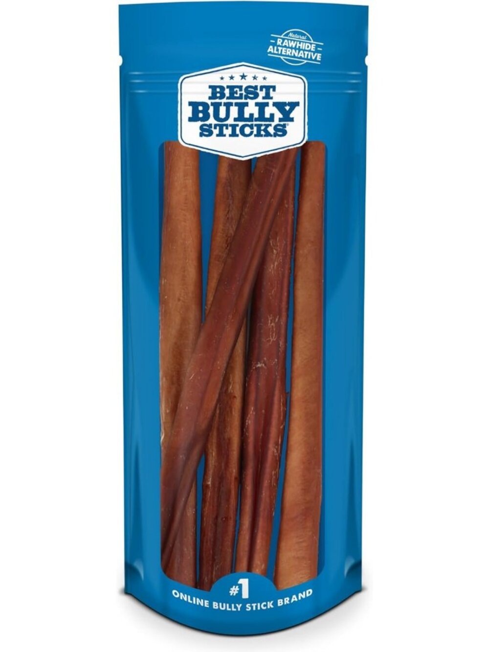 Thick 12" Bully Sticks for Dogs - Natural Chews, 5 Count, Healthy Treats